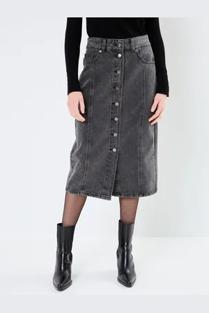 VILA VIMORA HW MIDI DENIM SKIRT/ROU by