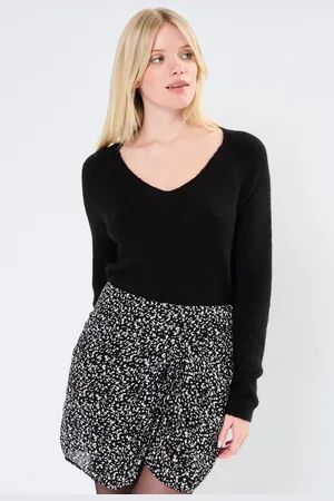 Pieces® Pcellen Ls V-Neck Knit Noos Bc by