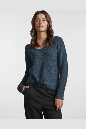 Pieces® Pcellen Ls V-Neck Knit Noos Bc by