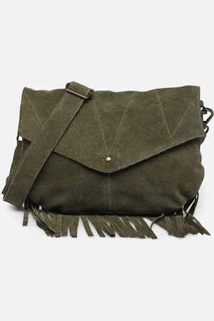 Pieces® Nina Suede Fringes Cross Body Fc by