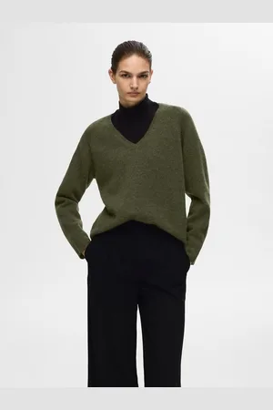 SELECTED SLFLULU NEW LS KNIT V-NECK B NOOS by
