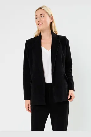 Molly Bracken LADIES WOVEN ALL BLACK BLAZER by