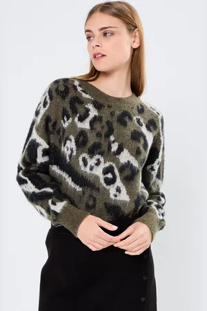 LILI SIDONIO Young Ladies Knitted Animal print Sweater by