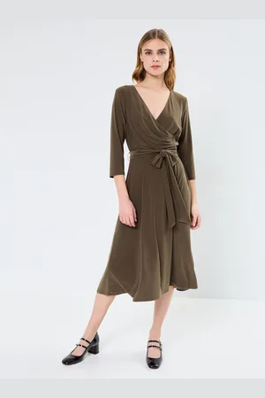 Ralph Lauren Robe col en V croisé en jersey by