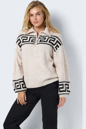 Noisy May NMBALA L/S HIGH NECK ZIP KNIT by