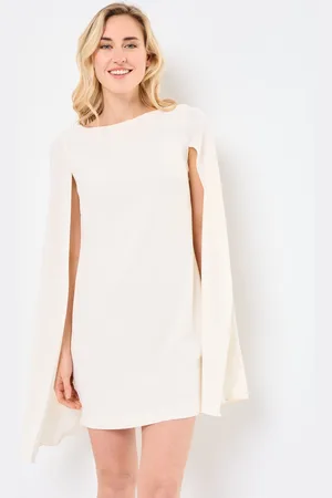 Ralph Lauren Robe de cocktail à cape en georgette by