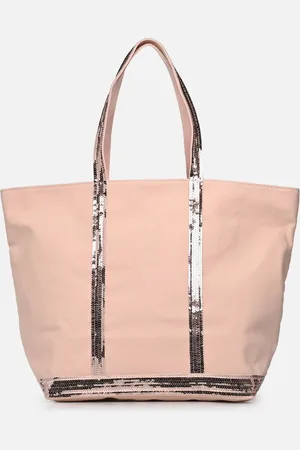 Vanessa Bruno Cabas L Porte Epaule En Toile Coton Et Paillettes by