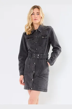 VILA ROUNOVA L/S SHORT DENIM DRESS by