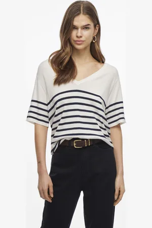 VILA VIWENNIE V-NECK S/S KNIT T-SHIRT by