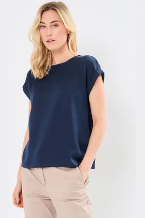 VILA VIELLETTE S/S SATIN TOP - NOOS by