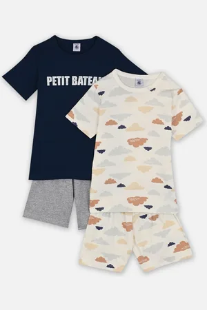 Petit Bateau 2 Pyjacourts A0D7C00 Lot Nuage by