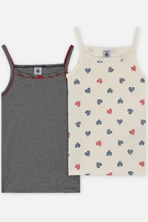 Petit Bateau 2 Chemises Bretelles A0D4000 by