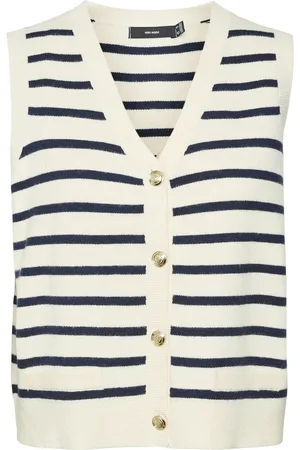 VERO MODA VMSABA SL V-NECK BUTTON VEST GA FR by