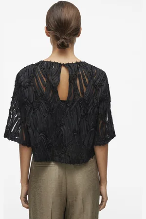 VILA ROUROSE 2/4 SLEEVES O-NECK TOP by