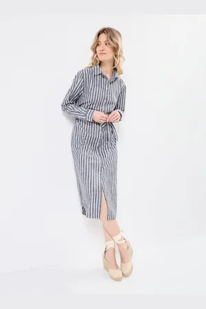 Georgia Rose ROBE-CHEMISE-RAYURES by