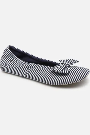 Isotoner Ballerines - Jersey Bio Marinière - Grand Nœud W by
