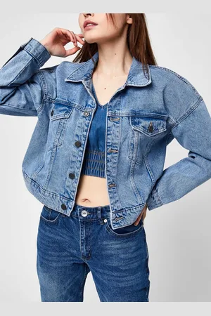 Noisy May Nmava L/S Denim Jacket Vi092Lb Bg by