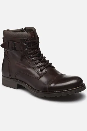 JACK & JONES JFW ALBANY LEATHER COFFEE BEAN by