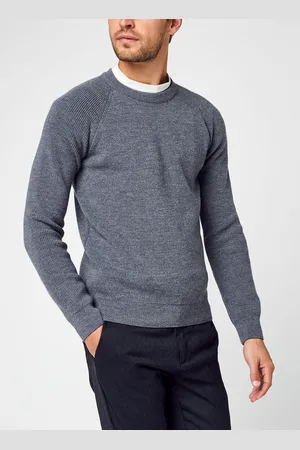 Knowledge Cotton Apparal VALLEY O-neck merino wool rib knit - GOTS by