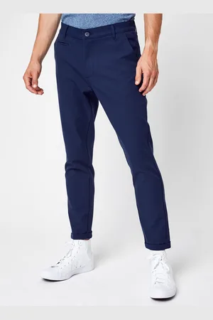 Knowledge Cotton Apparal JOE slim cropped recycled chino - GRS/Vegan by