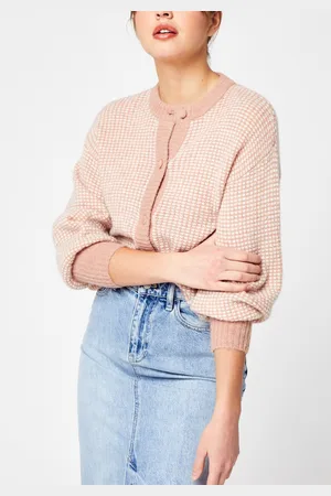 Moss Copenhagen Deanna Alpaca Waffle Cardigan by