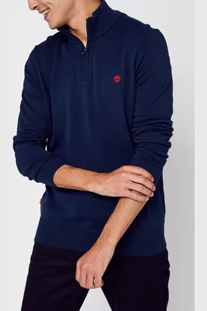 Timberland LS Williams River Cotton YD 1/4 Zip Sweater by