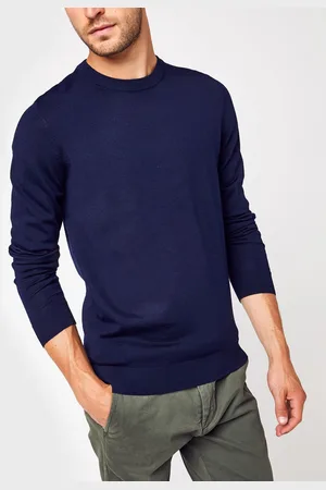SELECTED Slhtown Merino Coolmax Knit Crew B Noos by