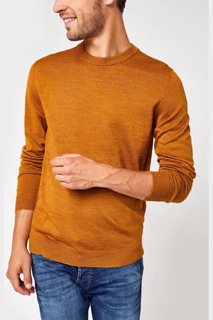 SELECTED Slhtown Merino Coolmax Knit Crew B Noos by