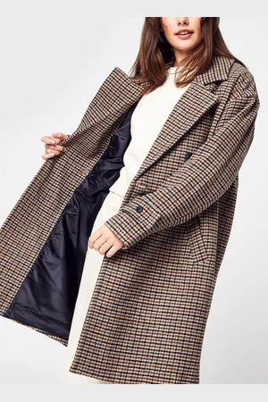 VERO MODA Vmelsie Long Wool Check Jacket Ga by
