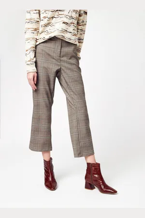VERO MODA Vmsandy Hr Kick Flare Check Pant by