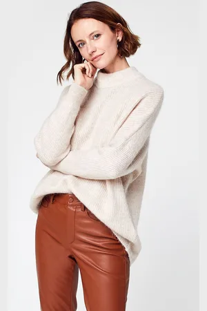 SELECTED Slflulu Enica Ls Knit O-Neck B Noos by