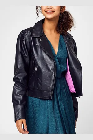 VILA Vimartia Leather Biker Jacket/Su by
