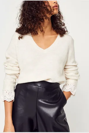 VERO MODA Vmiva Lace Ls V-Neck Blouse Fr by