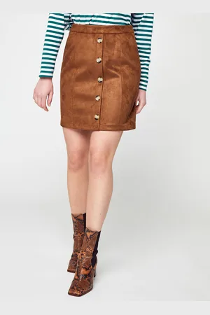 VERO MODA Vmdana Hw Short Faux Suede Skirt Ga by