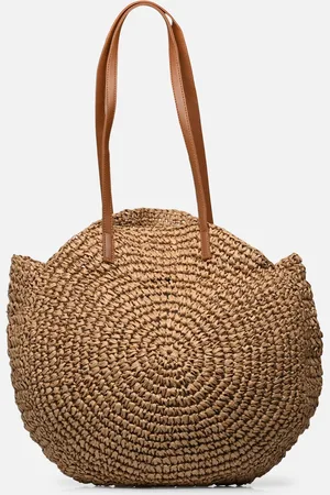 Pieces® Violet Round Straw Bag Sww by