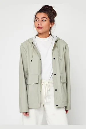 Rains Short Hooded Coat N by