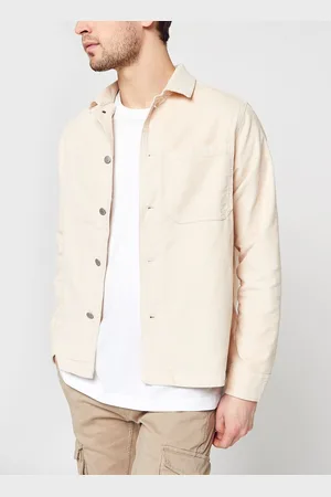 SELECTED Slhtokyo 21803 Ecru Cord Overshirt U by