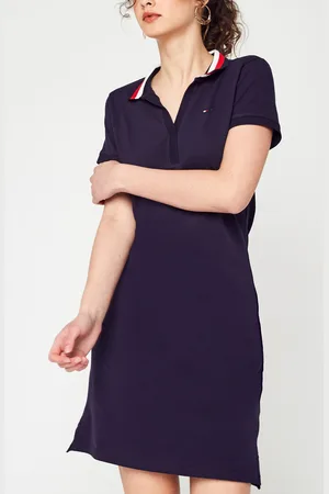 Tommy Hilfiger Slim Gbl Stp Open-Nk Polo Dress by