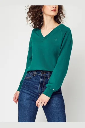 Tommy Hilfiger V-Nk Sweater Puff Sleeve by