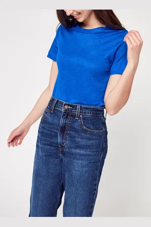 Petit Bateau T-Shirt Iconique Manches Courtes 100% Lin - Femme by