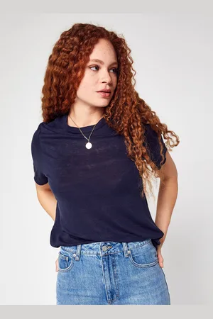 Petit Bateau T-Shirt Iconique Manches Courtes 100% Lin - Femme by