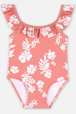 Petit Bateau Baune - Maillot de Bain 1 pièce en Polyamide Recyclé - Bébé Fille by