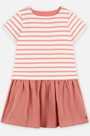 Petit Bateau Bibibus - Robe Manches Courtes - Fille by