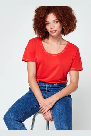 VILA Vimodala S/S U-Neck Top/C20/Su by