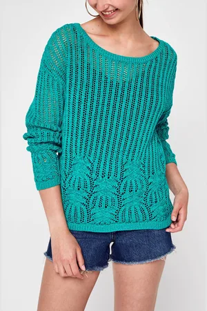 VILA Vilelas Detail O-Neck L/S Knit Top by
