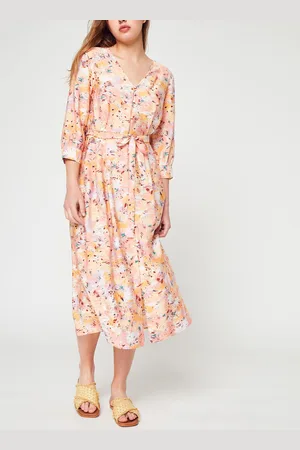 VILA Visandria Sua V-Neck 3/4 Midi Dress/Su by