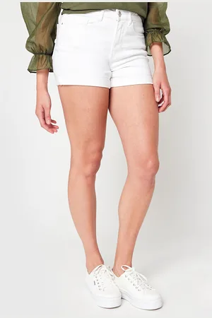 VILA Vidina It Rw Denim Shorts White - Noos by