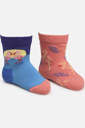 Happy Socks Chaussettes - Lot de 2 - Kids Flamingo Socks - Enfant by