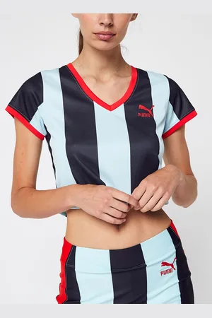 PUMA X DUA LIPA Striped Slim Tee by