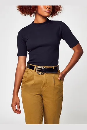 Knowledge Cotton Apparal Rib high neck SS by